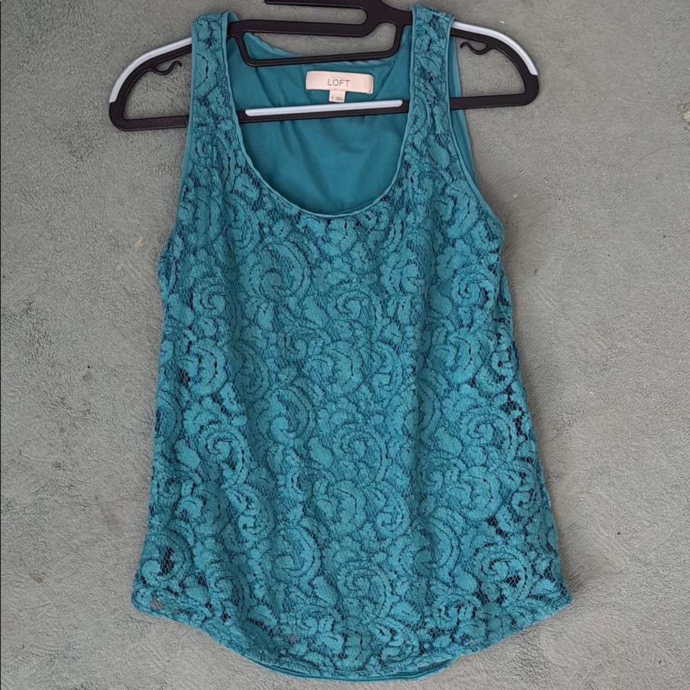 LOFT Blue Tank Top